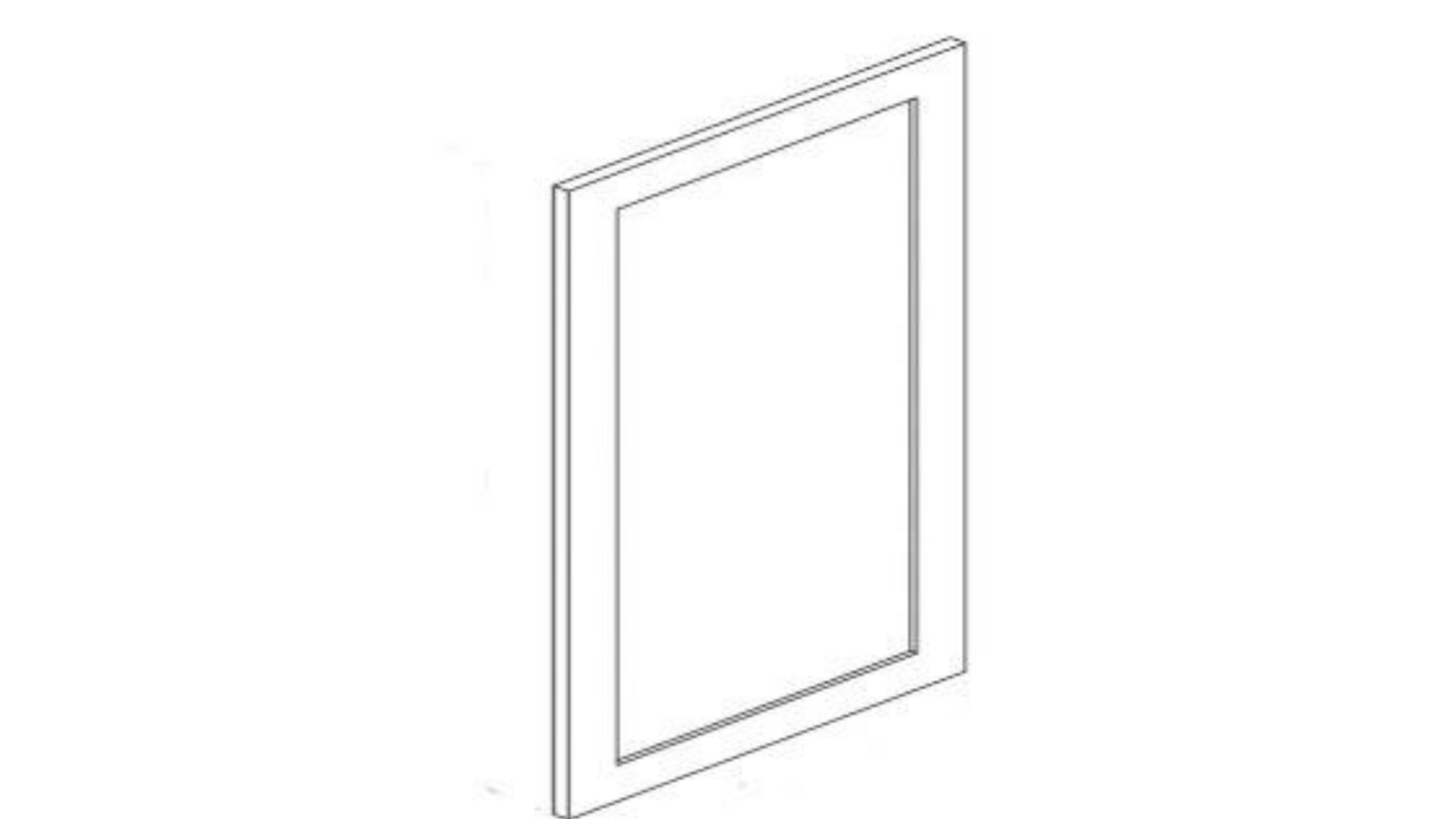 PAW-D1236 ANTIQUE WHITE FACE DOOR PANEL 12"X36"