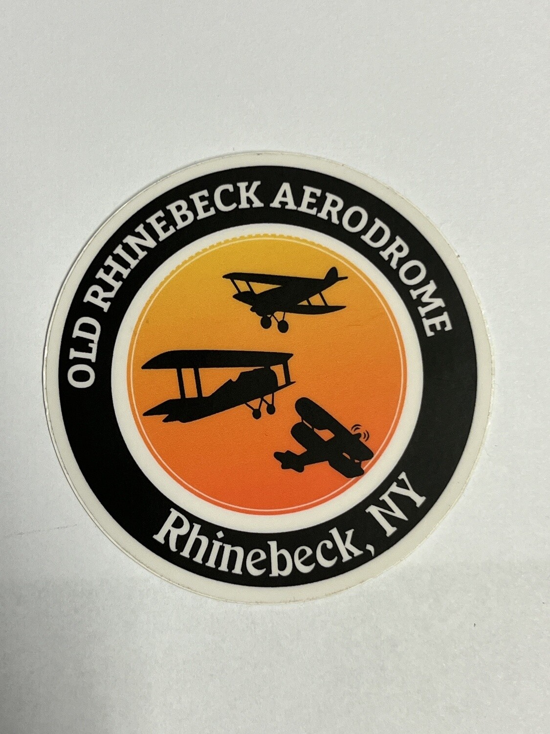 Sunset Biplane Sticker 3inch