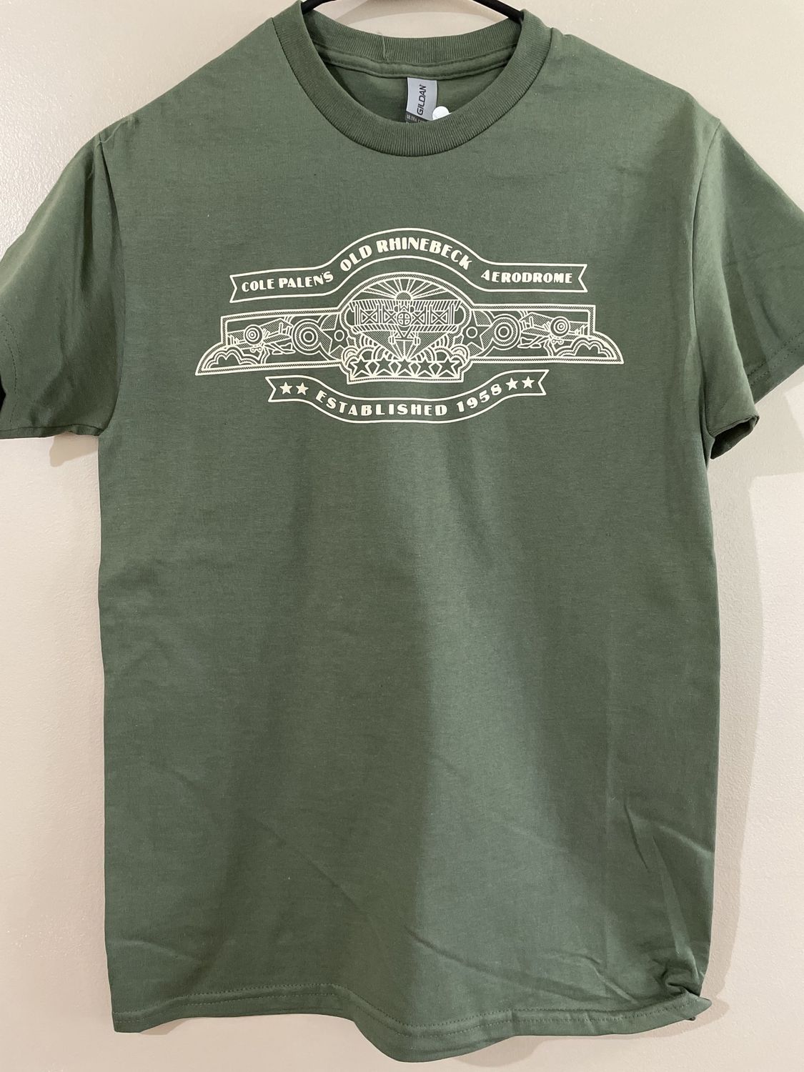 Vintage Logo T-Shirt, Color: Olive, Size: Small