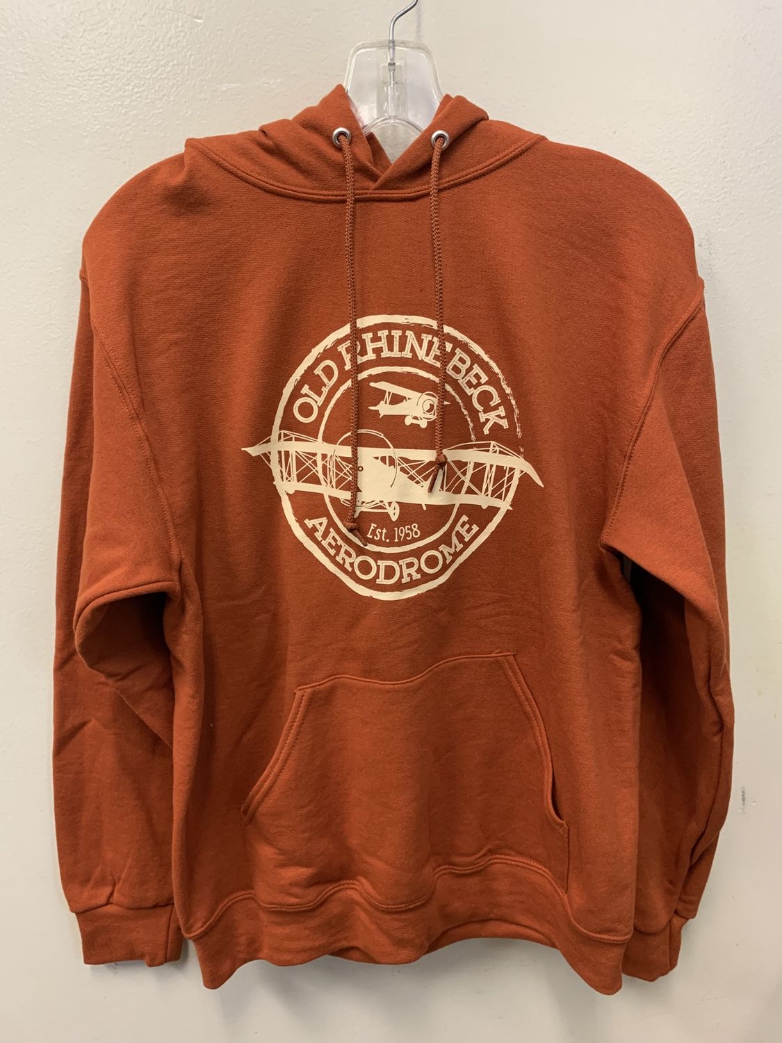 Est Hooded Pullover Sweatshirt, Size: Small, Colour: Orange