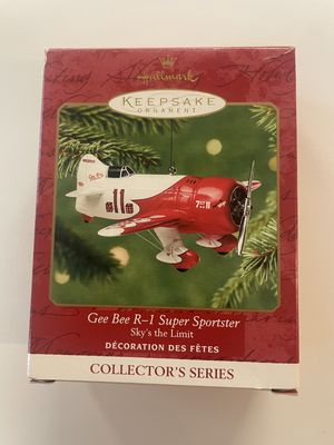 Vintage Hallmark Ornament - 2001 Skys the Limit #5 - Gee Bee R-1