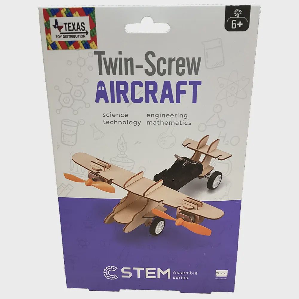 Twin Screw Aircraft STEM Construction Kit