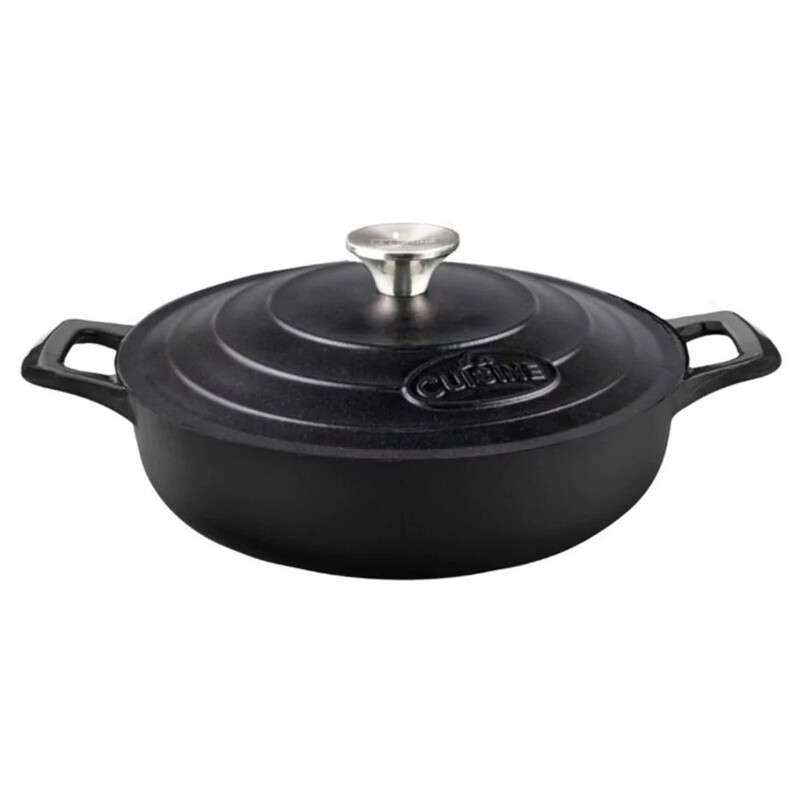 La Cuisine - 28cm Sauté Casserole Black/White
