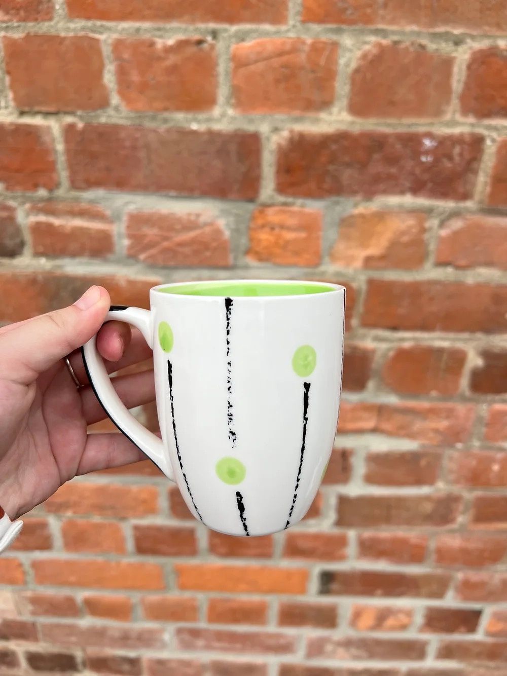 Lollipop Collection Platinum Mug, Colour: Green