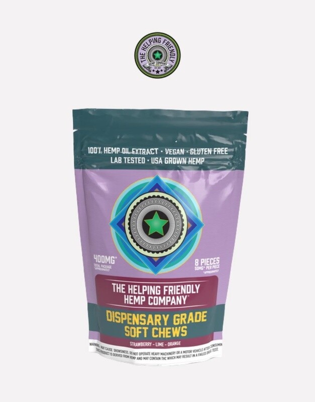 Helping Friendly, 400MG Dispensary Grade Soft Chews, CBG + Delta 9 + CBD