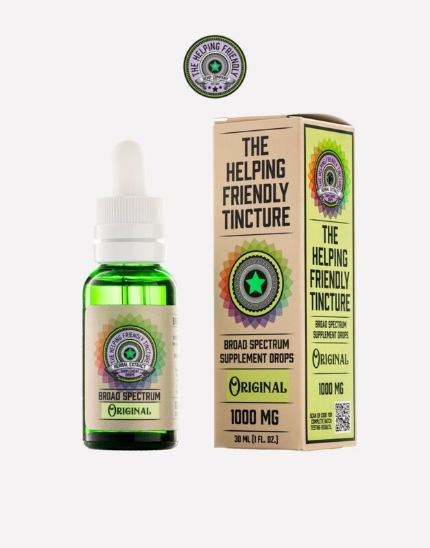 Helping Friendly Tincture, Broad Spectrum, 1000mg, Original