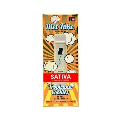 Diet Toke, 2G D8, Tropicana Cookies, Sativa