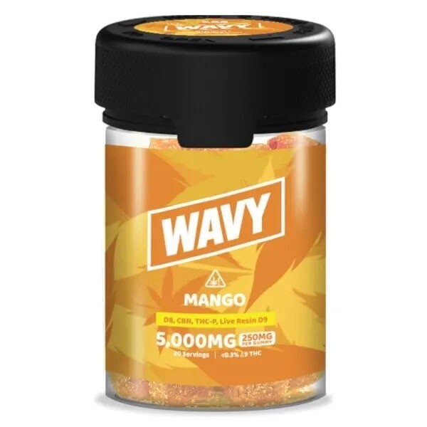 Wavy, 5000mg Edibles, Mango