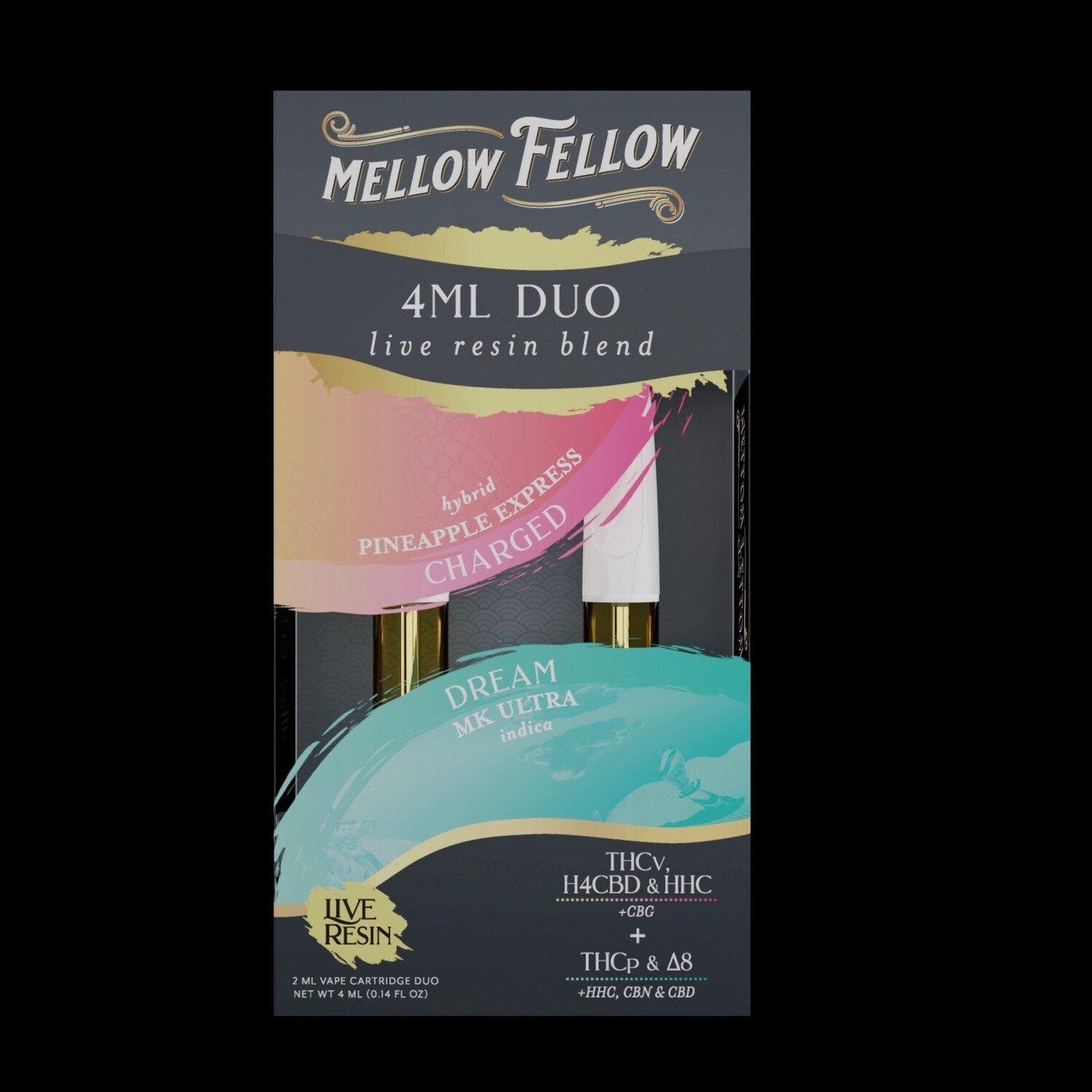 Mellow Fellow, 4ml Duo (2 x 2ml carts) - Charged, Dream