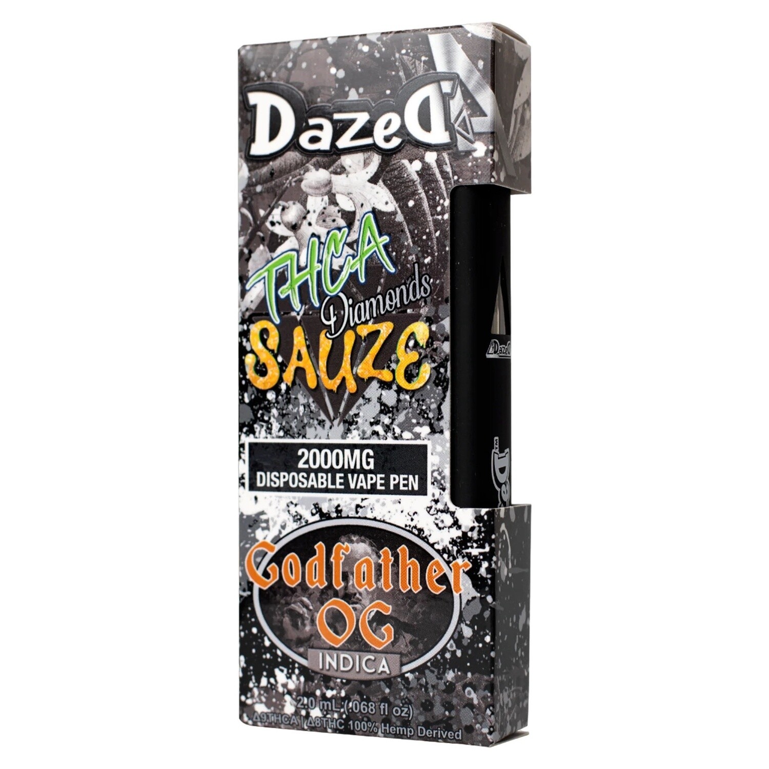 Dazed8, 2G THC-A - Godfather OG, Indica
