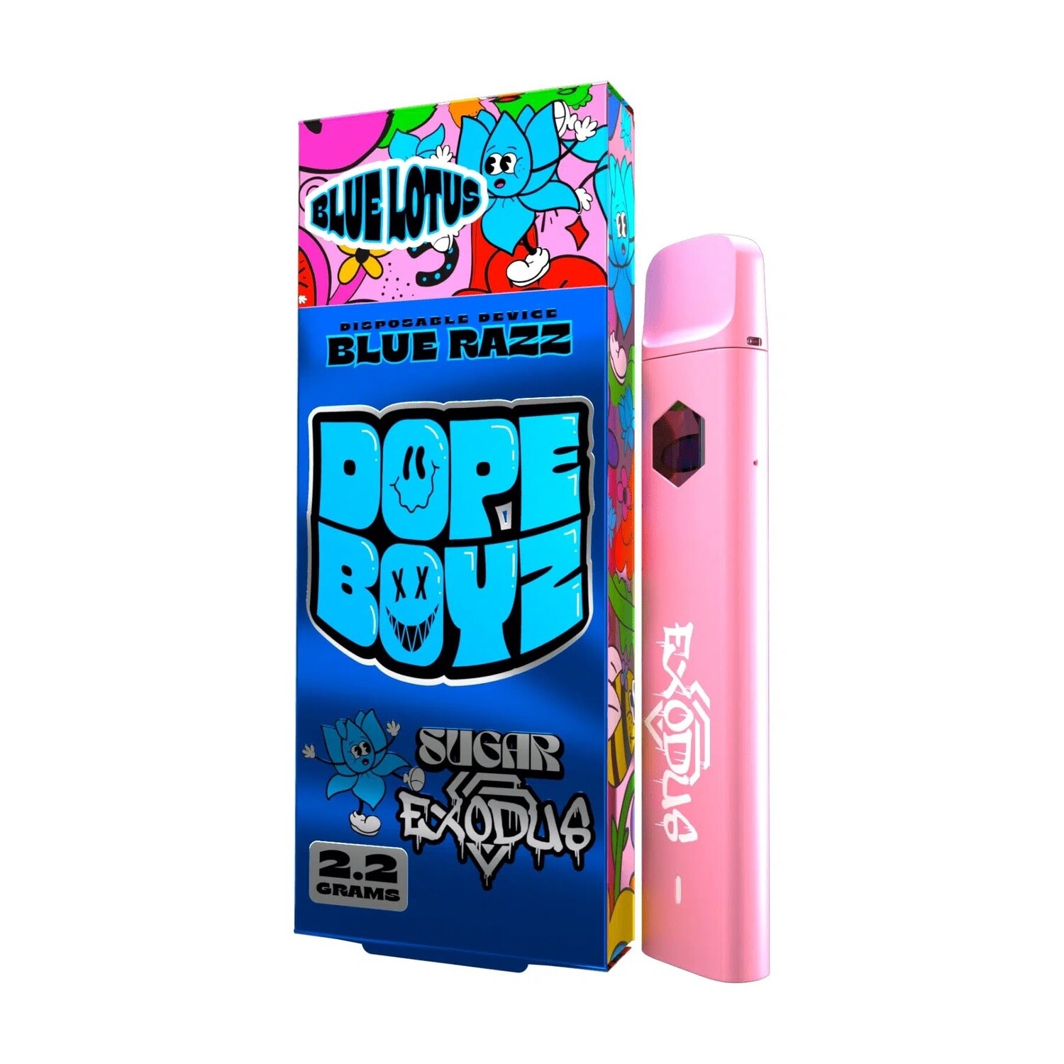 Dope Boyz Blue Lotus Disposable, Blue Razz