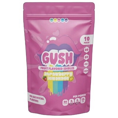 Gush Gummies, 2000mg, THCA, Strawberry Lemonade