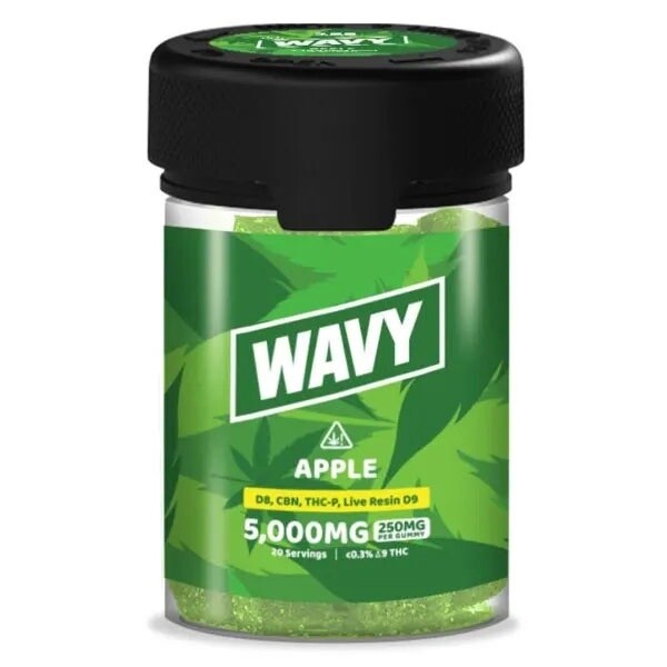 Wavy, 5000mg Edibles, Apple