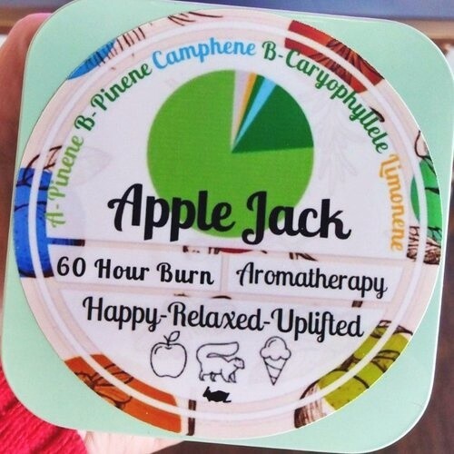 MariBliss, Terpene Candle, 8oz, Apple Jack