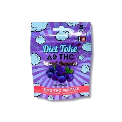 Diet Toke D9 Gummies, Huckleberry