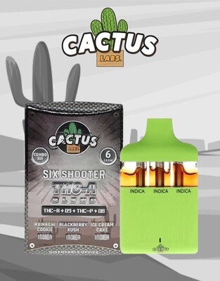 Cactus, 6 Gram Vape, Indica, 3-in-1 (Combo 6)