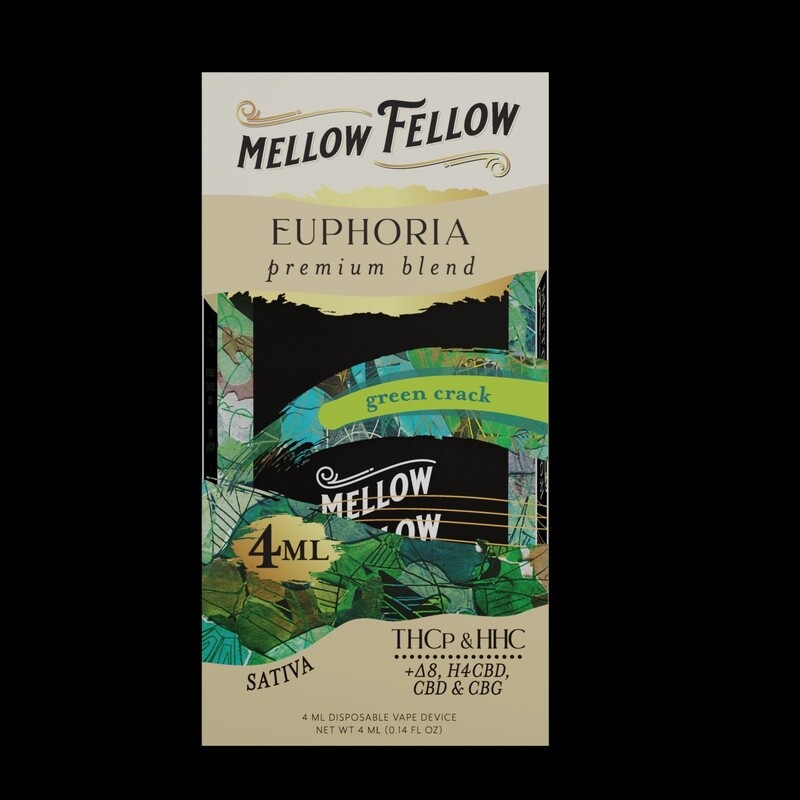 Mellow Fellow, 4G, Euphoria, Green Crack (Sativa)