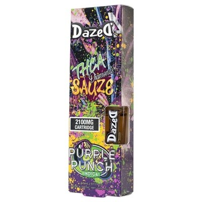Dazed8, 2100mg Cart, THCA - Purple Punch, Indica