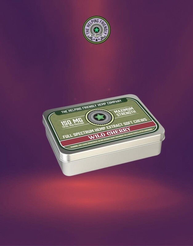 Helping Friendly CBD Full Spectrum Chews, Wild Cherry