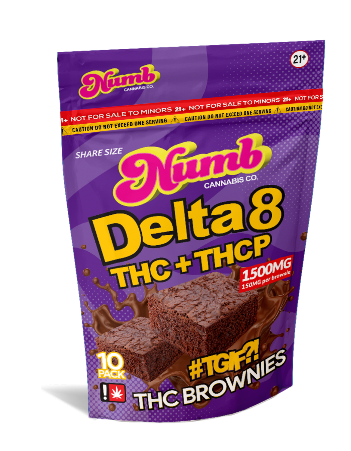 Numb, Brownies, D8/THC-P 1500mg