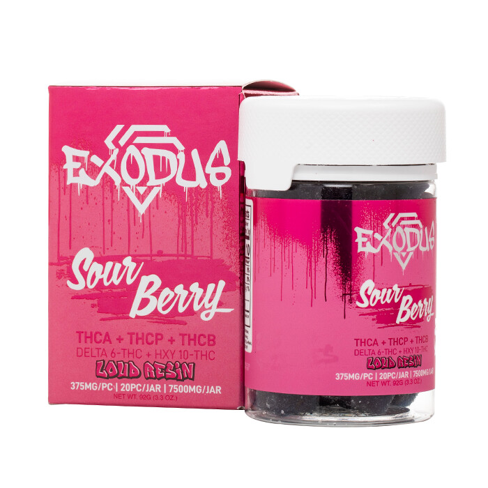 Exodus, Gummies 7500mg, Sour Berry