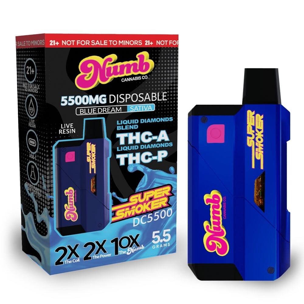 Numb, Super Smoker 5.5g, THC-A/THC-P, Blue Dream