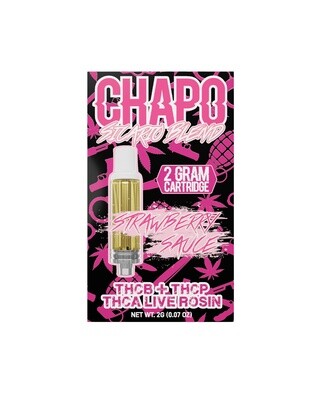 Chapo Sicario Blend, 2g Cart, Strawberry Sauce
