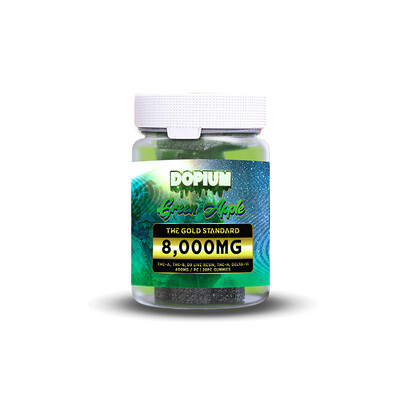 Dopium, Gold Standard 8000mg Gummies, Green Apple