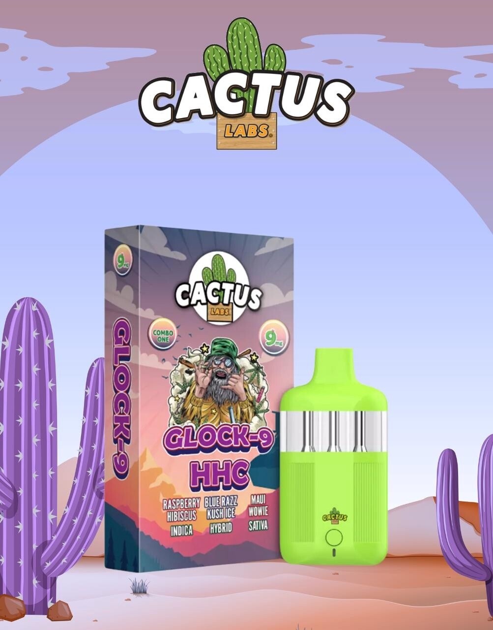 Cactus, 9G, 3 Blends - Indica, Hybrid, Sativa (Combo 1)
