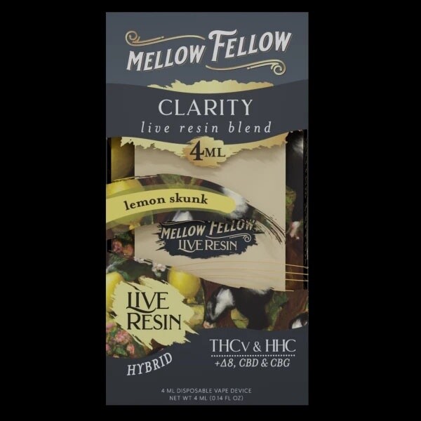 Mellow Fellow, 4G, Clarity, Lemon Skunk, Hybrid