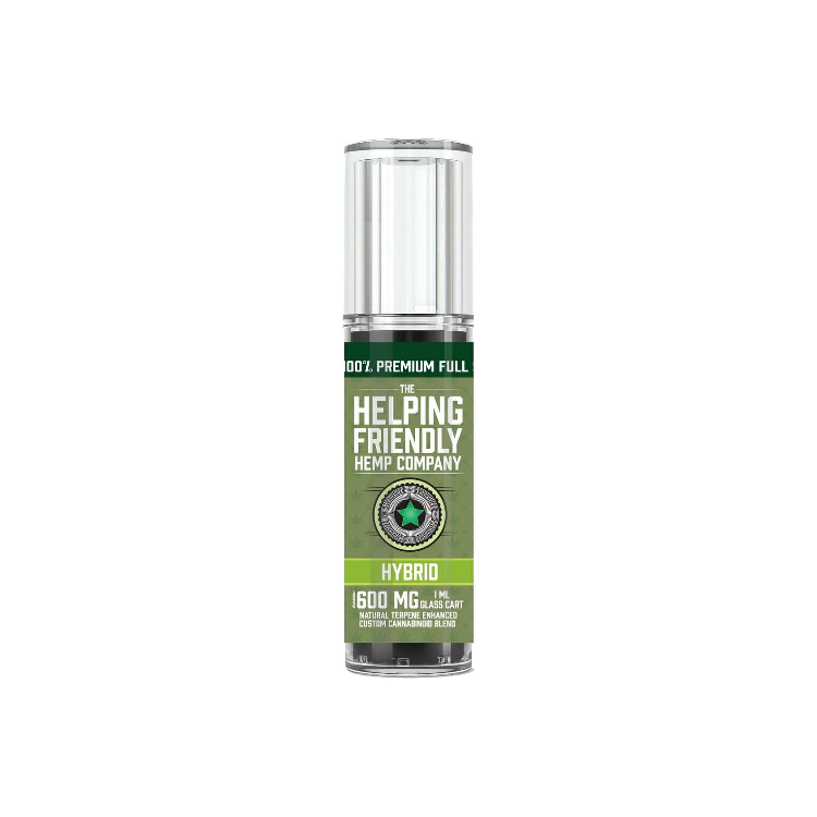 Helping Friendly, Full Spectrum CBD Vape Cart, Hybrid