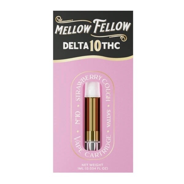 Mellow Fellow, 1G Cart, D10 Strawberry Cough