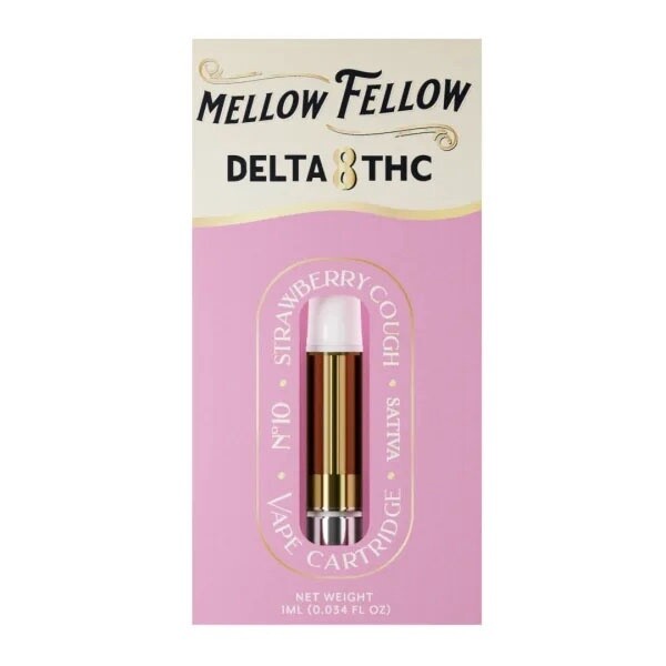 Mellow Fellow, 1G Cart, D8 Strawberry Cough