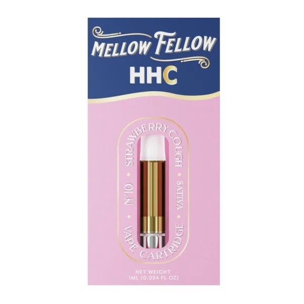 Mellow Fellow, 1G Cart, HHC Strawberry Cough