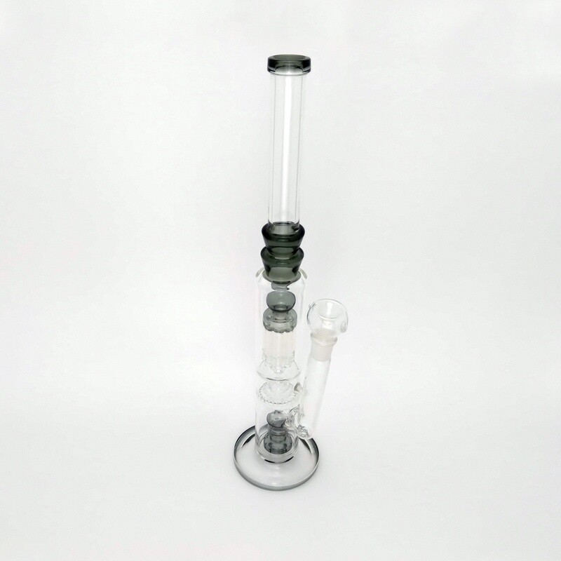 17&quot; Clear w/ Gray - Waterpipe #10111