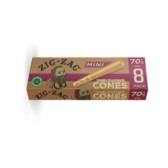 Zig Zag 70&#39;s Unbleached Cones
