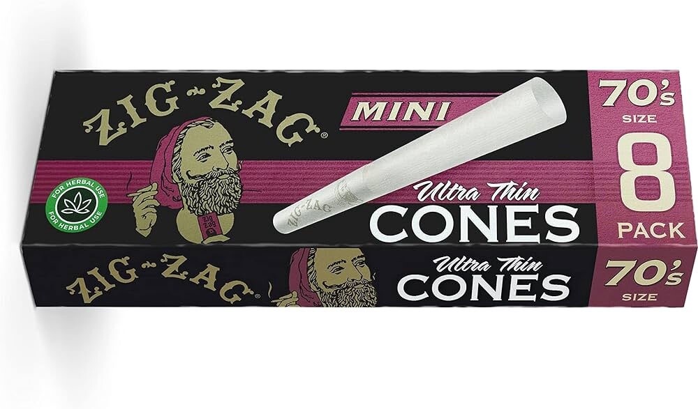 Zig Zag 70's Ultra Thin Cones