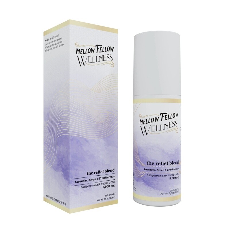 Relief Blend CBD Roll On Gel - Lavender - 5000mg
