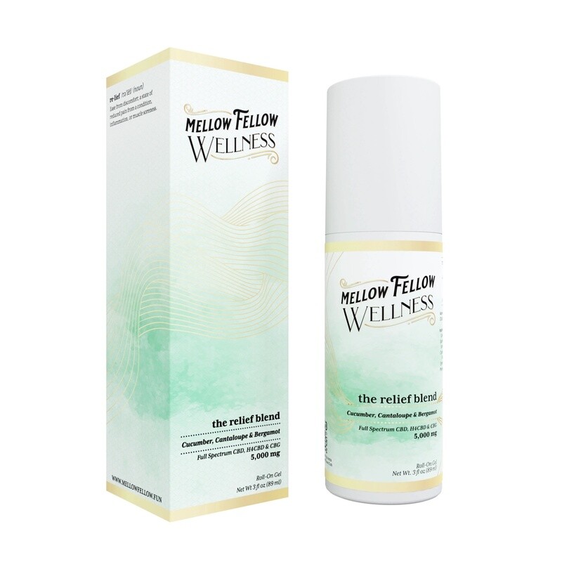 Relief Blend CBD Roll On Gel - Cucumber - 5000mg