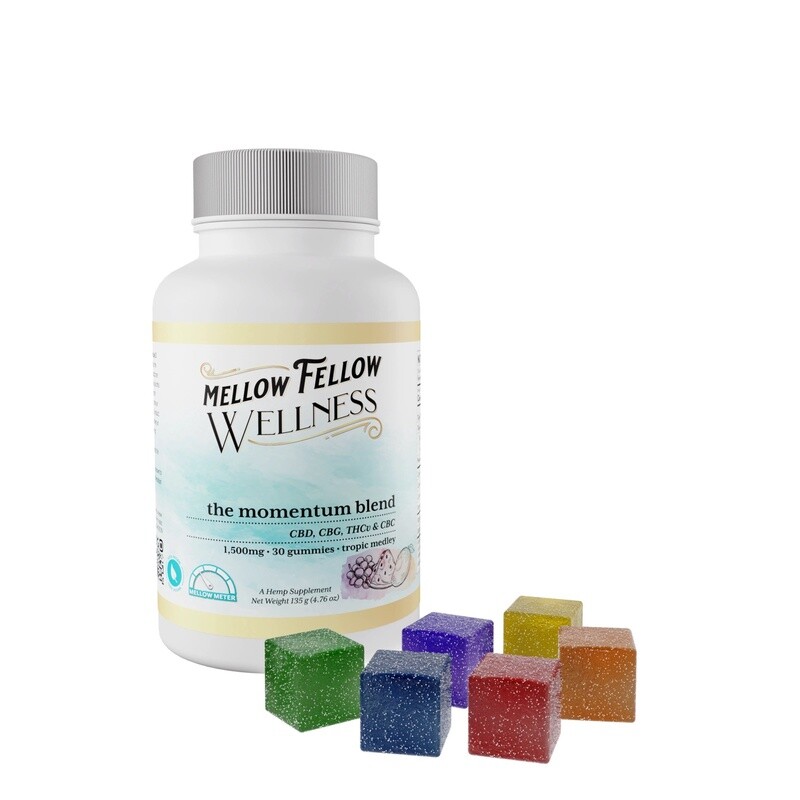 MF Wellness, Momentum Gummies, CBD, CBG, THCv &amp; CBC