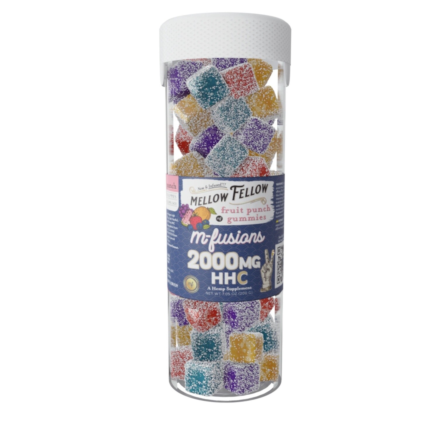 Mellow Fellow, HHC 2000mg, Fruit Punch Gummies