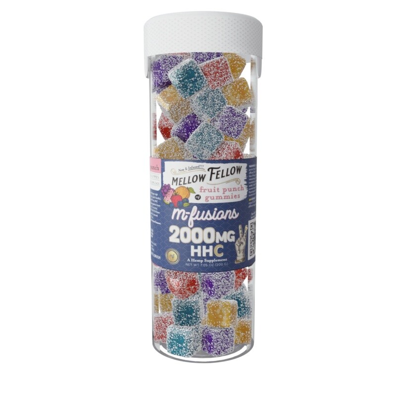 Mellow Fellow, HHC 2000mg, Fruit Punch Gummies