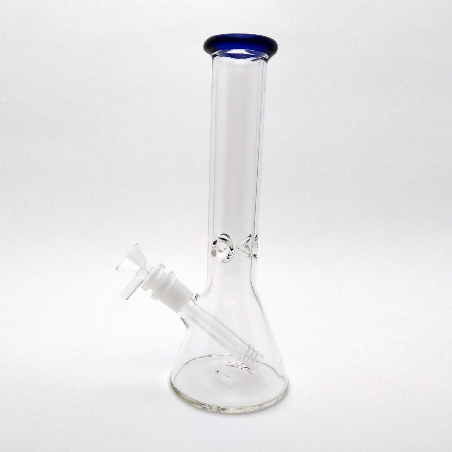 10&quot; 38mm Beaker, Ice Pinch, Diffused Down Stem, Waterpipe, black