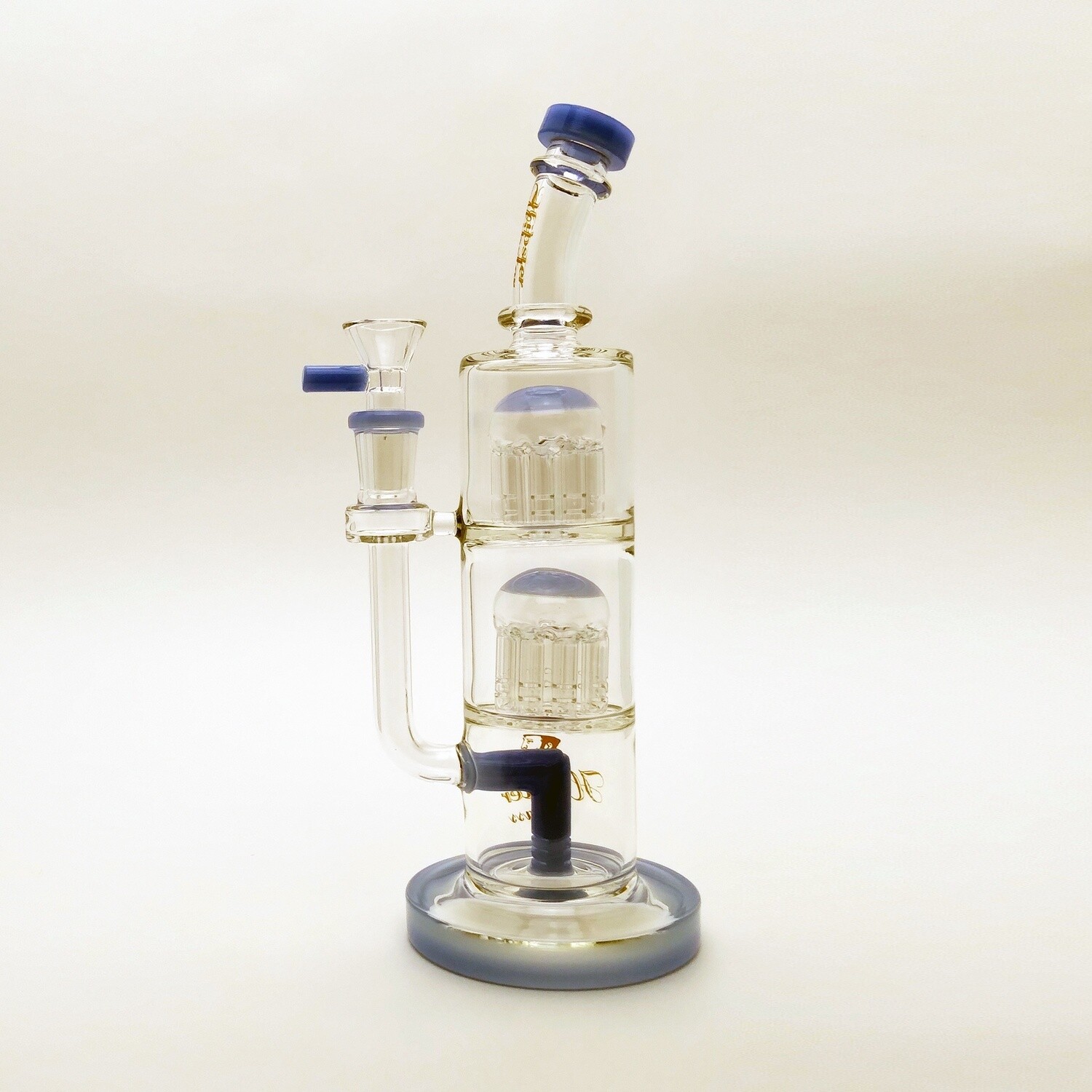 Hipster, 10&quot; 8-Arm Double Tree Perc Waterpipe