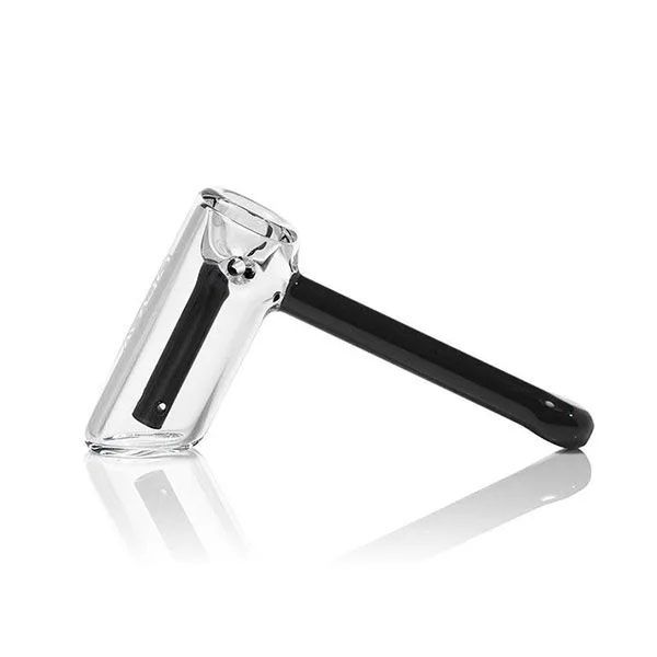 Grav, Mini Hammer Bubbler Hand Pipe, Black