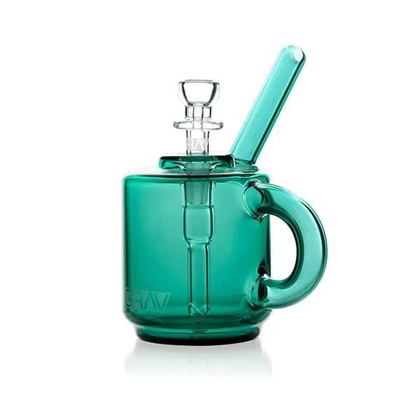 Grav, Coffee Mug Pocket Bubbler, Lake Green