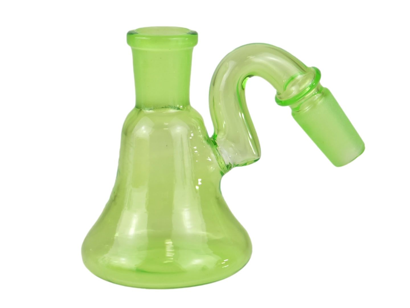 14mm 45° Dry Ash Catcher, Slime Green