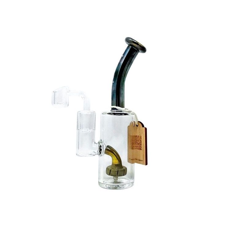 Cheech Glass, 7&quot; Fumed Rig w/ Perc &amp; Banger, Blue