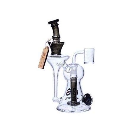 Cheech Glass, Sparkly Recycler Rig, Black