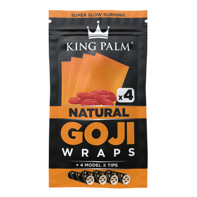 King Palm, Goji Wraps w/ Tips 4pk, Natural